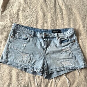 Blank NYC Light Blue Distressed Women's Shorts, size 28
